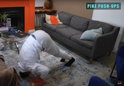 Pike push up nere