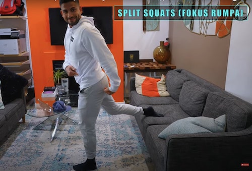 Splitsquat uppe