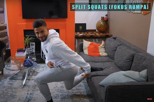 Splitsquat nere