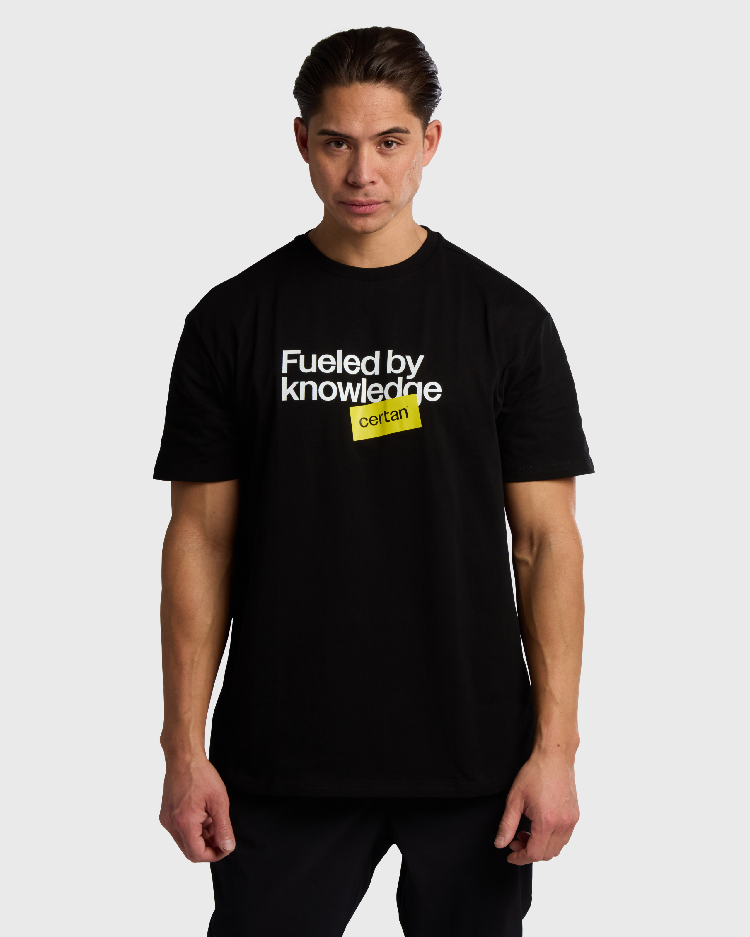 T-Shirt Oversize Fueled By knowledge - Unisex Black